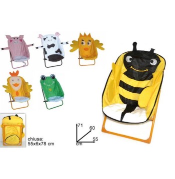 Sedia bimbi nylon animali