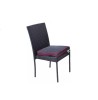 Set tavolo + 4 sedie wiker nero
