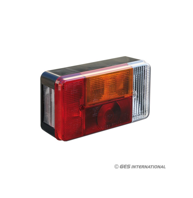 Fanale universale rettangolare dx