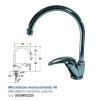 Miscelatore monocomando 40  monoforo colonna