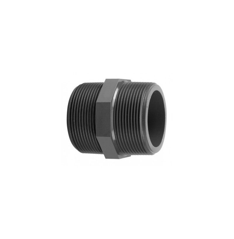 Nipplo filettato in pvc M/M  2"