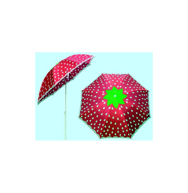 Ombrellone spiaggia frutta fragola diam.180cm.