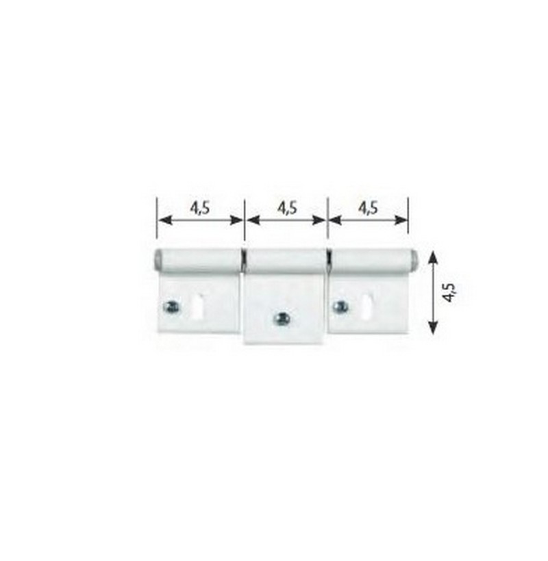 Kit cerniera C11 4840 + 2*43X40 bianca