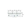 Kit cerniera C11 4840 + 2*43X40 bianca