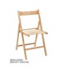 Sedia pieghevole colore legno naturale