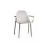 Poltrona mod. Ginevra con braccioli lino set 2pz