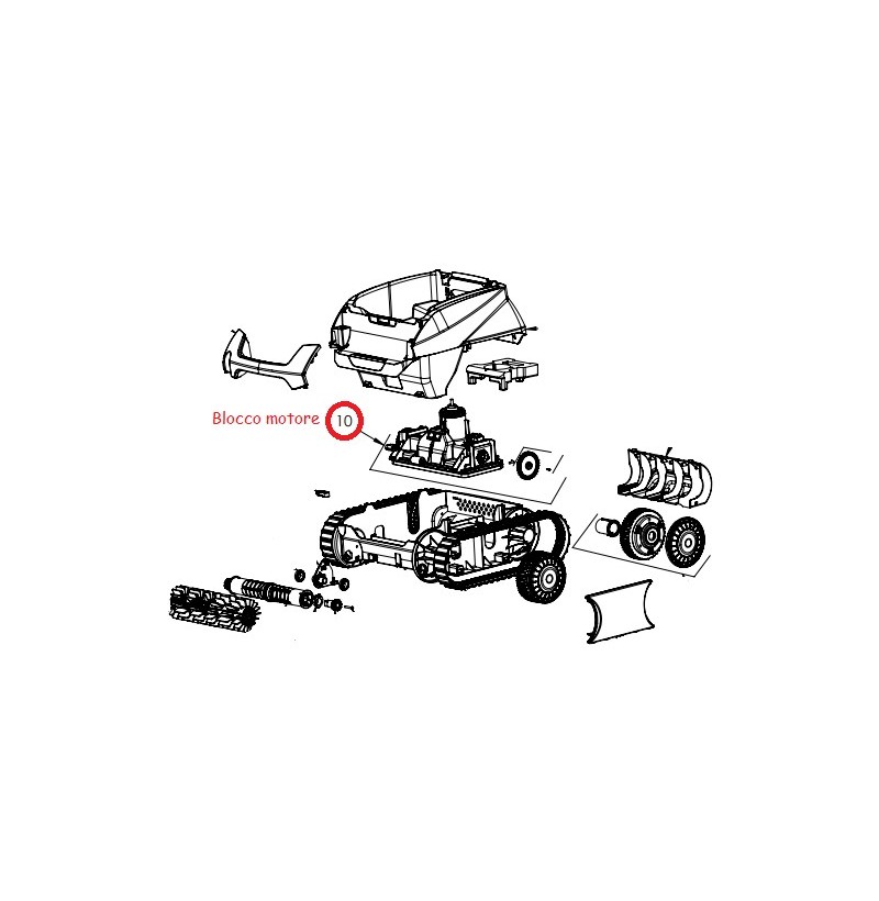 Blocco motore per pulitore serie RE -XA-CNX