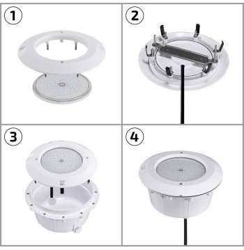 Lampada slim PAR56 LED som. IP68 12V AC 20W BF