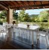 Tavolo per 3 170/195/220 x 100 colore lino