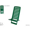 Spiaggina mod. Bounty verde richiudibile