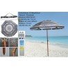 Ombrellone Ocean con antivento in metallo