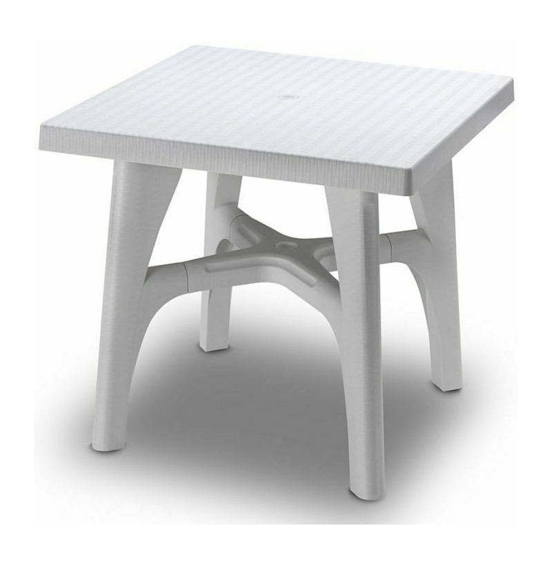 Tavolo intrecciato lino 80x80 cm