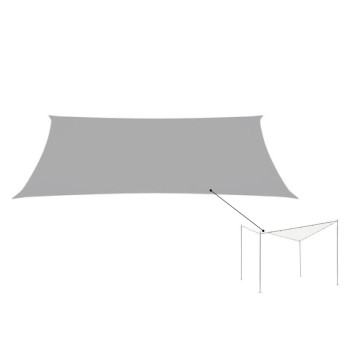Cover per gazebo vela grigio 4x4mt.