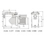Pompa per piscina Winner Helix 1.1Kw 1,5Hp 21m3/h