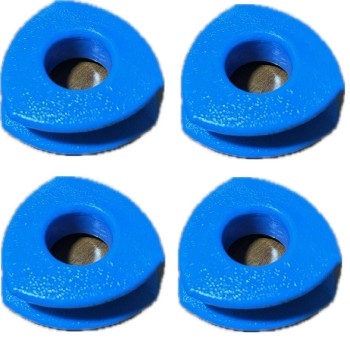 Borchia in plastica 15mm blu