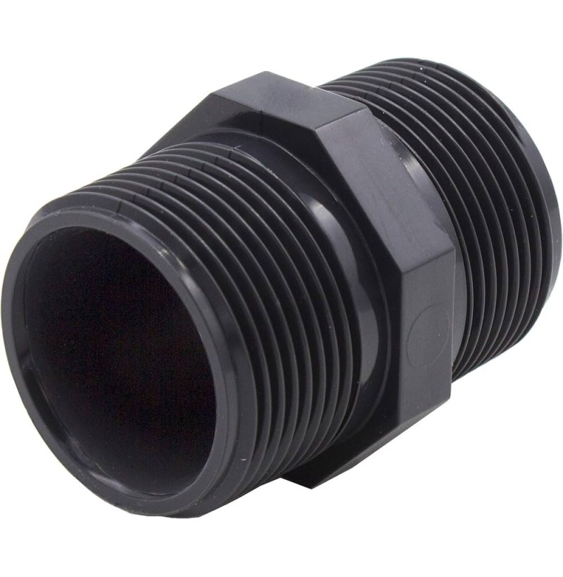 Nipplo filettato in pvc M/M 1/2"