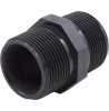 Nipplo filettato in pvc M/M 1/2"